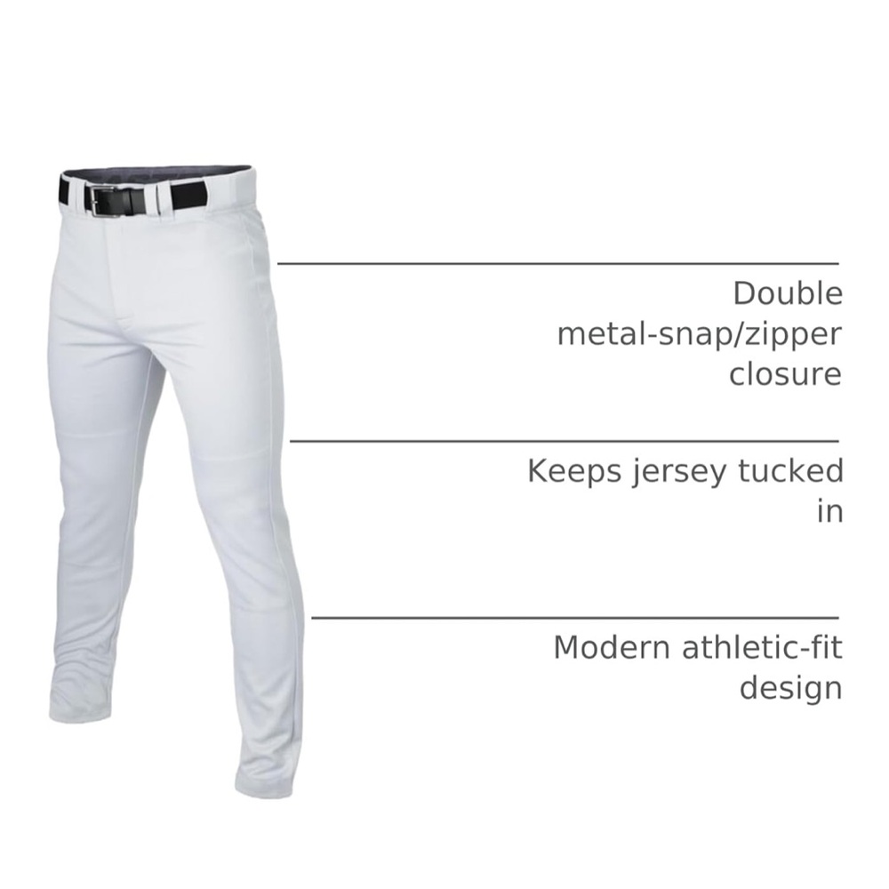 Easton Men's Baseball Pants in White